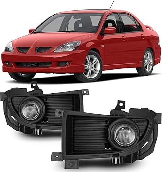 Winjet OEM Series for [2004 2005 2006 Mitsubishi Lancer] Driving Fog Lights + Switch + Wiring Kit