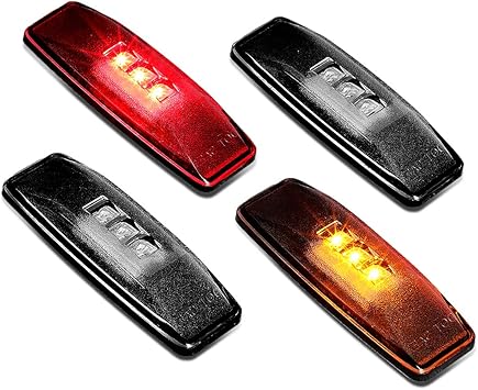 DNA Motoring FENDL-DRAM94-SM Full Kit Dually Bed Fender LED Side Marker Light