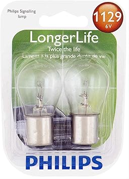 Philips 1129 LongerLife Miniature Bulb, 2 Pack