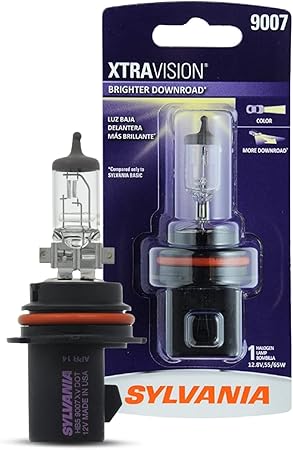 SYLVANIA - 9007 XtraVision - High Performance Halogen Headlight Bulb, High Beam, Low Beam and Fog Replacement Bulb (Contains 1 Bulb)