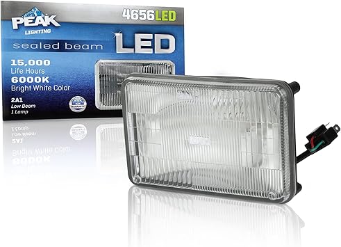 PEAK H4656 Sealed Beam 6000K LED Headlight