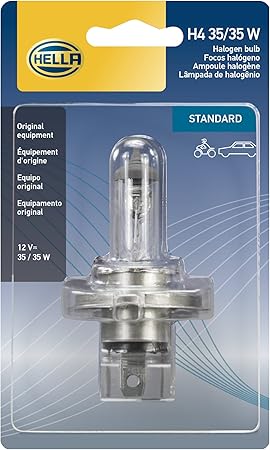 HELLA H4 35/35WSB Standard Halogen Bulb, 12V