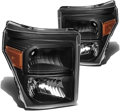 DNA MOTORING HL-OH-FSU13-BK-AM Headlight Assembly, Driver and Passenger Side