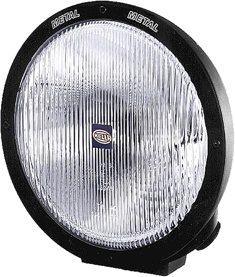 HELLA H12560021 Rallye 4000 Series 12V/100W Halogen Euro Beam Lamp - Black Housing , White