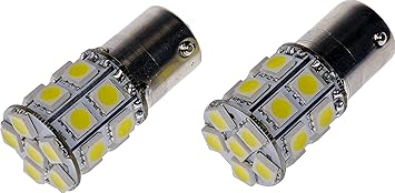 Dorman 1156W-SMD 1156 White 5050SMD 20LED Bulb Compatible with Select Models, 2 Pack