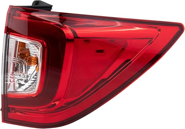 TRQ Right Outer Rear Tail Light Assembly Passenger Side Compatible with 2019-2022 Honda Pilot HO2805120