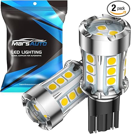 Marsauto 2024 New Upgrade 921 912 LED Bulbs, T15 for Reverse Backup Light, W16W 906 904 902 922 Truck Cargo Light Bulb, 2800Lumens 500% Brighter Super Bright Light 6000K Xenon White, Pack of 2