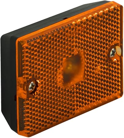 Blazer International B423A Rectangular Clearance/Side Marker Light with Reflex, Amber