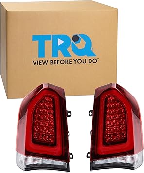 TRQ Rear Tail Lights Set Compatible with 2015-2022 Chrysler 300