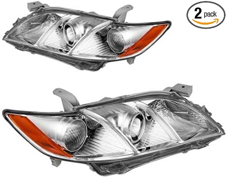 KAX Headlights Assembly Fit for Camry 2007 2008 2009 Clear Headlight Lens