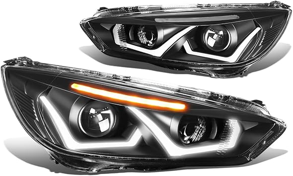 DNA MOTORING HL-HPL-LED-FF16-BK-CL1 Headlight Assembly Passenger Side