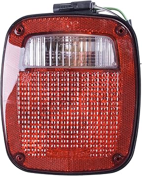 Omix-Ada | 12403.13 | Tail Light Assembly, Left, Black | OE Reference: 56018649 | Fits 1991-1997 Jeep Wrangler YJ/TJ