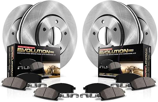 Power Stop KOE6345 Autospecialty Front and Rear Replacement Brake Kit-OE Brake Rotors & Ceramic Brake Pads For Toyota Avalon 1998-1999 [Model Specific]