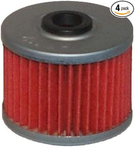 HiFloFiltro HF112-4 Premium Oil Filter, 4-Pack