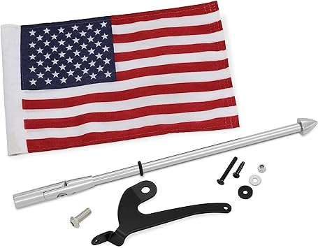 Show Chrome Accessories (41-203L) Trunk Mount Flag Pole for Can-Am RT/F3