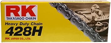 RK Racing Chain M428H-102 (428 Series) 102-Links Standard Non O-Ring Chain with Connecting Link