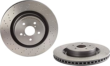 Brembo 09.A300.11 UV Coated Pillar Vented drilled Front Brake Rotor LEXUS OE# 435120W060