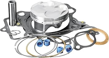 Wiseco PK1236 78.00 mm 12.9:1 Compression Motorcycle Piston Kit with Top-End Gasket Kit, Pink