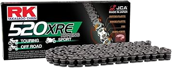 RK Racing Chain 520XRE-108 Steel 108 Link XW-Ring Chain with Connecting Link