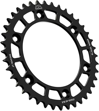 JT Sprockets JTA210.40BLK Black Racelite Anodized Aluminum 7075 T6 Rear Sprocket, Single