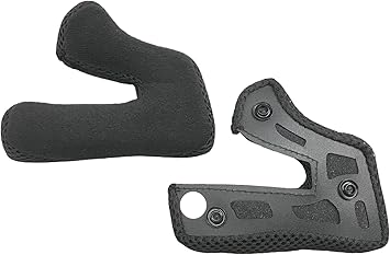 Fox Racing Mens 22 V1 Cheek Pads - Thick Replacement Parts, Black, Small US