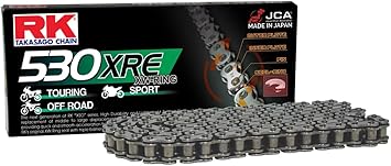 RK Racing Chain 530XRE-122 Steel 122 Link XW-Ring Chain with Connecting Link