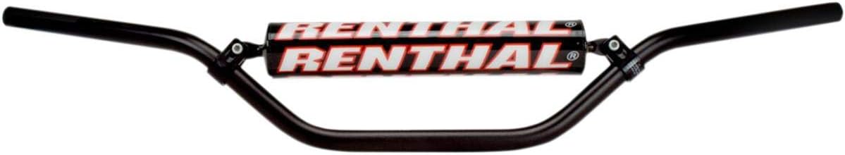 Renthal 613-01-BK-05-006 Bend Enduro High Off-Road Motorcycle Handlebar Accessories - Black / 7/8 in