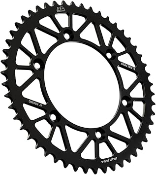 JT Sprockets JTA251.50BLK 50 Tooth Black Aluminum Rear Sprocket, 1