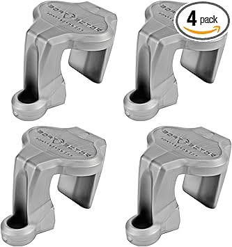 Extreme Max 3005.5002 BoatTector Pontoon Rail Fender Hanger/Adjuster - Gray, Pack of 4