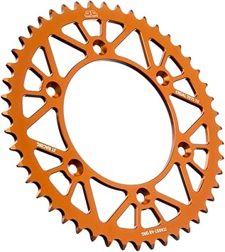 JT Sprockets JTA897.48ORG Orange Racelite Anodized Aluminum 7075 T6 Rear Sprocket, Single