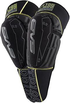 EVS Sports TP199 Knee / Shin Guard, (Black / Hi-Viz Yellow, Large/X-Large)