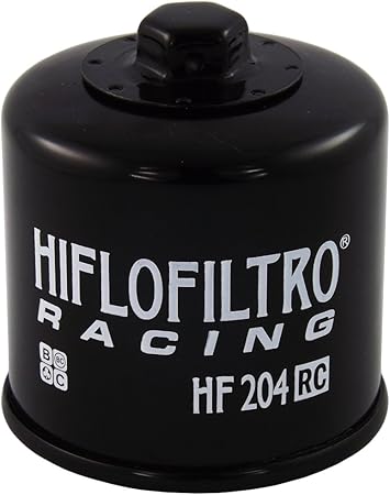 HiFloFiltro HF204RC Black RC High Performance Premium Oil Filter, Single