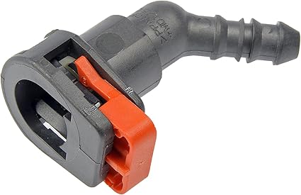 Dorman 800-134 Fuel Line Connector 3/8 In. Steel To 5/16 In. Nylon With 45 Degree Bend, 2 Pack