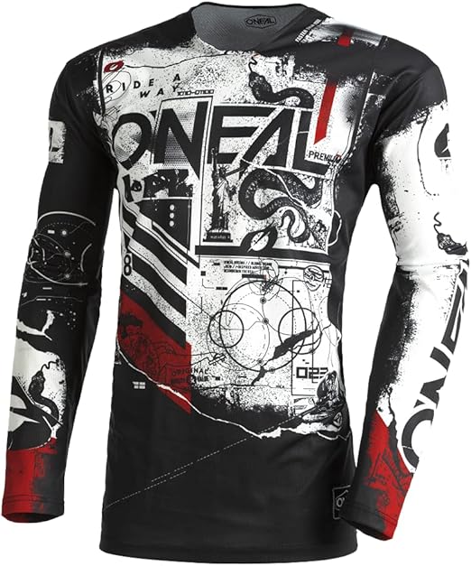 O'Neal Mayhem Scarz Youth Jersey, Black/White LG