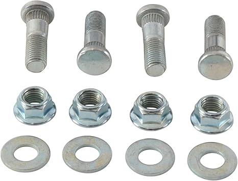 All Balls Racing 85-1066 Wheel Stud and Nut Kit Compatible with/Replacement For Suzuki LT 500 R 1987-1990