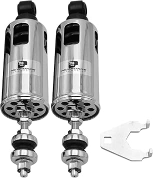 Progressive Suspension 422-4002C Chrome Adjustable Heavy Duty Rear Suspension Shock