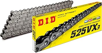 Did 525VX3X130ZB 525VX3 Pro-Street X-Ring Vx Series Chain - Natural - 130 Links