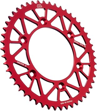 JT Sprockets JTA210.50RED Red Racelite Anodized Aluminum 7075 T6 Rear Sprocket, Single