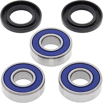 All Balls Racing 25-1033 Rear Wheel Bearing Kit Compatible with/Replacement for Kawasaki KLX 140 2008-2017, KLX 140 G 2017