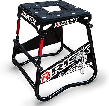 RISK Racing 00381 ATS Adjustable Top Magnetic Motocross/Dirt Bike Stand 16.75