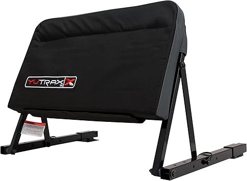 Universal Mount ATV Backrest, Heavy-Duty Steel Seat Frame, Adjustable Seat Back Positions, 2” Thick Cushion, Folds Down Flat When Not in Use, TX219