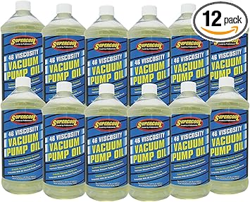 TSI Supercool 33713-12CP 46-Viscocity Synthetic Vacuum Pump Oil - 32 oz, 12 Pack