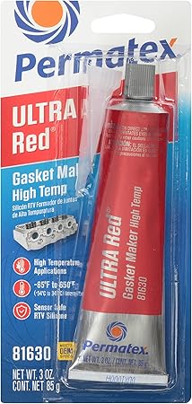 Permatex 81630 Ultra Red High Temperature Gasket Maker, 3 oz