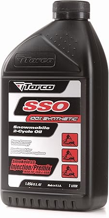 Torco S960066C SSO Snowmobile 2-Cycle Oil Bottle - 1 Liter, (Case of 12)