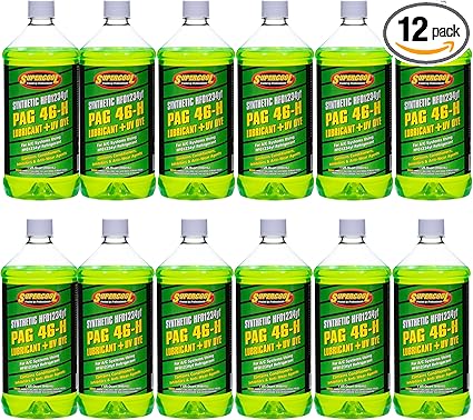 TSI Supercool PAG 46 Viscosity Oil with UV Dye 1234yf 32oz 12-Pack