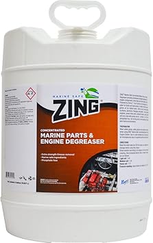 Zing Z392-P5 Marine Safe Concentrated Marine Parts & Engine Degreaser - 5 Gallon