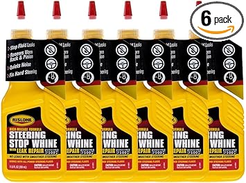 Rislone High Mileage Steering Stop Whine with Leak Repair, 6 Pack