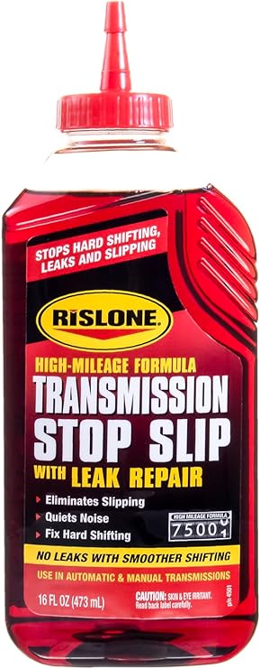 Rislone High Mileage Transmission Stop Slip with Leak Repair, 16.9 oz