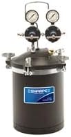 SHARPE 2.5 Gallon Pressure Pot - Dual Regulators 24A557 for Automotive Paint Spraying