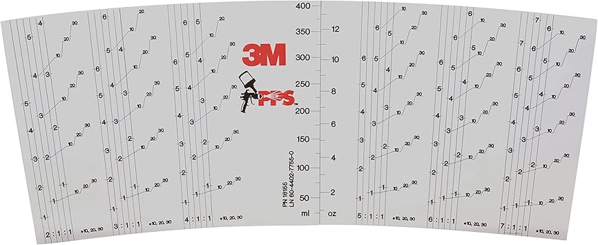 3M PPS (Original Series) 16155 Mix Ratio Inserts, Midi, 13.5 oz